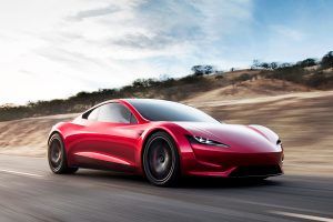 TESLA_ROADSTER coche electrico punto de recarga powering car