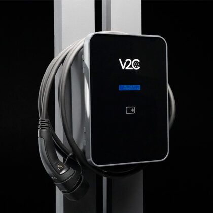 V2C Trydan PRO e-Charger Monofásico 7,4kW con Protecciones cable plano 5M T2